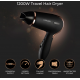 Carmen Noir 1200W Travel Hair Dryer - Black and Copper